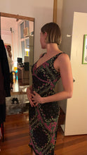 Load image into Gallery viewer, Betsey Johnson Floral Bias Cut  Midi Dress
