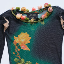 Load image into Gallery viewer, 90s Jean Paul Gaultier Floral Mesh Top
