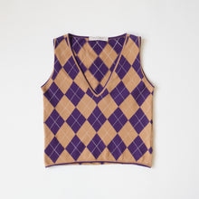 Load image into Gallery viewer, 2000s Miu Miu Argyle Vest