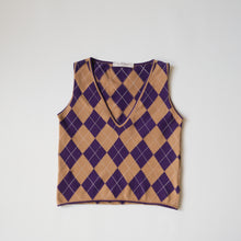 Load image into Gallery viewer, 2000s Miu Miu Argyle Vest