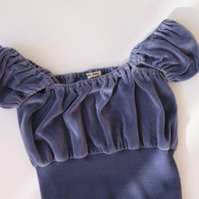 Load image into Gallery viewer, Vintage Miu Miu Velvet Blue Crop