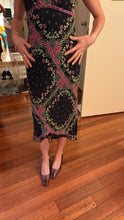 Load image into Gallery viewer, Betsey Johnson Floral Bias Cut  Midi Dress
