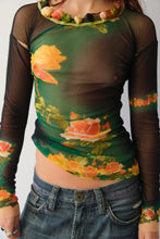 Load image into Gallery viewer, 90s Jean Paul Gaultier Floral Mesh Top