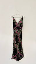 Load image into Gallery viewer, Betsey Johnson Floral Bias Cut  Midi Dress
