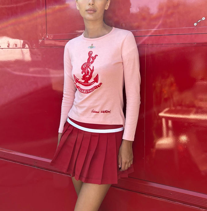 Vivienne Westwood Anchor Longsleeve Pink T-shirt