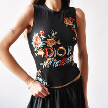 Load image into Gallery viewer, 2002 Christian Dior Koi Fish Embroidered Tank Top