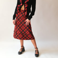 Load image into Gallery viewer, Comme Des Garcons Red Tartan Wool Skirt