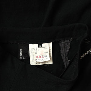 Comme Des Garcons Black Zip Midi Skirt