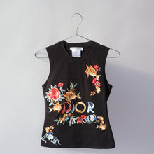 Load image into Gallery viewer, 2002 Christian Dior Koi Fish Embroidered Tank Top