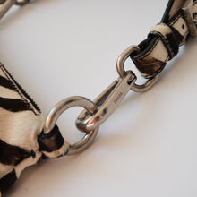 Load image into Gallery viewer, Vintage Zebra Print Pony Hair Shoulder Bag
