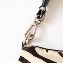 Load image into Gallery viewer, Vintage Zebra Print Pony Hair Shoulder Bag
