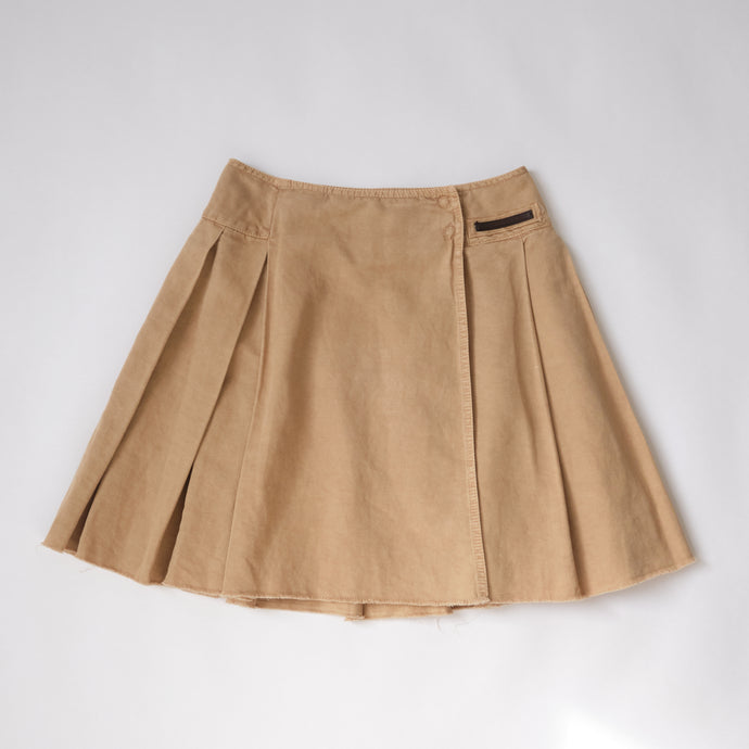 2000s Prada Pleated Mini Skirt