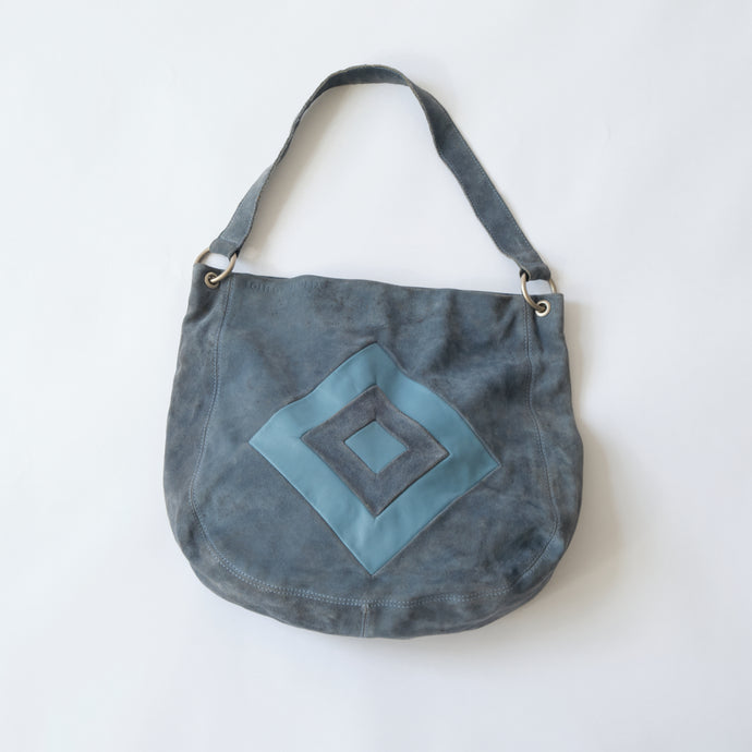 Rare 90s Bottega Veneta Suede Shoulder Bag