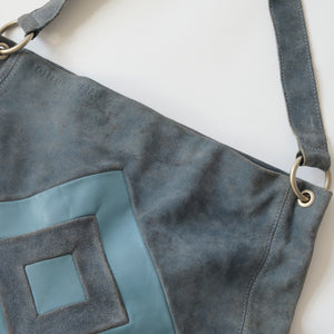 Rare 90s Bottega Veneta Suede Shoulder Bag