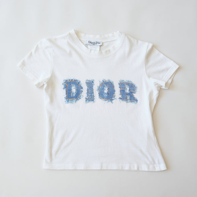 2000s Christian Dior T-shirt with Denim Logo