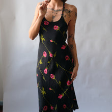 Load image into Gallery viewer, Betsey Johnson Rose Print Midi Dress