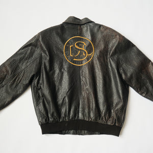 90's Diesel Leather Bomber Jacket