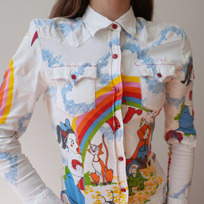 Vintage Cartoon Print Longsleeve