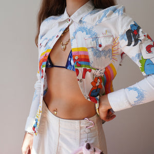Vintage Cartoon Print Longsleeve