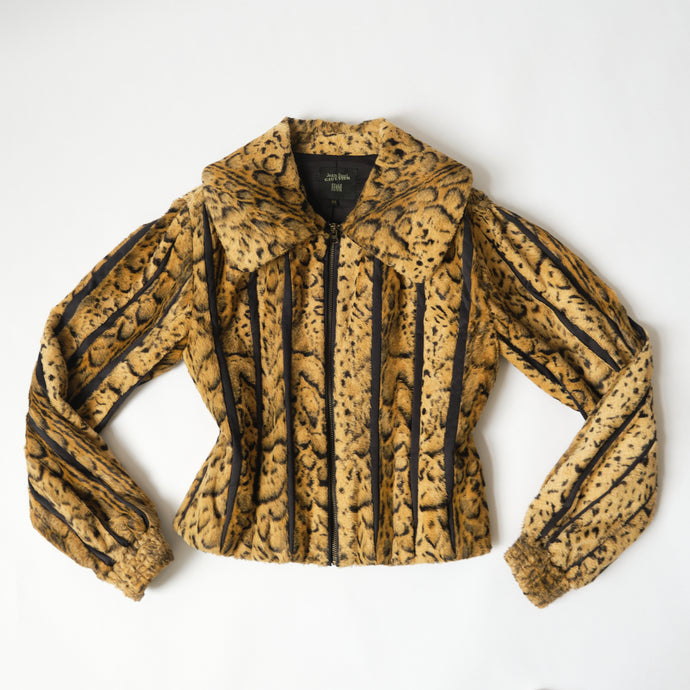 90s Jean Paul Gaultier Faux Fur Jacket