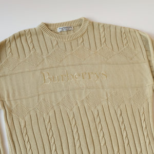 Burberry Cotton Cable Knit Sweater