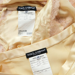 Rare vintage 90s Silk Top + Skirt Co-ord