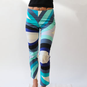 Rare 90s Emilio Pucci Abstract Trousers