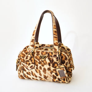 2000s Leopard Cavallino Mini Bag