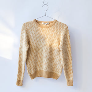 Vintage Monogram Knit Sweater