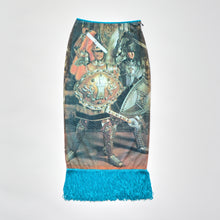 Load image into Gallery viewer, Dolce &amp; Gabbana 2000s Knight Print Midi Skirt