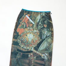 Load image into Gallery viewer, Dolce &amp; Gabbana 2000s Knight Print Midi Skirt