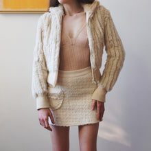 Load image into Gallery viewer, 2000s French Crop Faux Fur Jacket in Cream