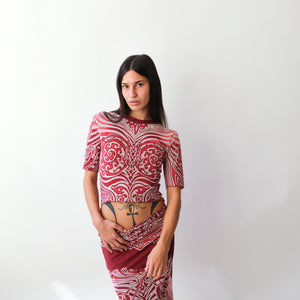 BNWT Jean Paul Gaultier Tribal Wrap Dress