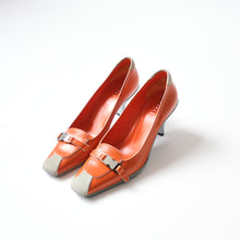 Load image into Gallery viewer, SS1999 Prada Sport Orange Heels