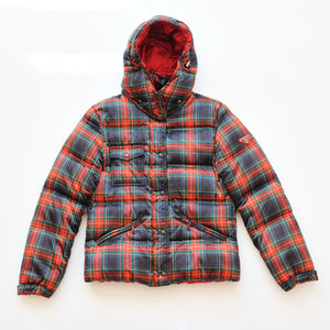 Tartan Prada Nylon Puffer Jacket