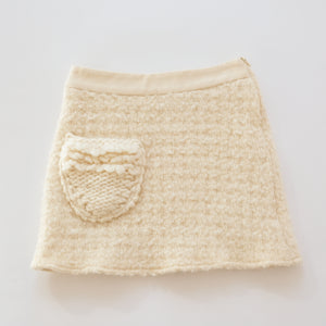 Dolce & Gabbana Cream Knit Mini Skirt