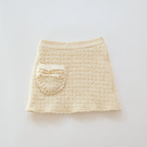 Dolce & Gabbana Cream Knit Mini Skirt