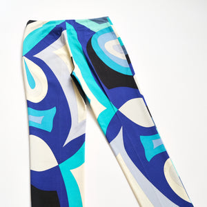 Rare 90s Emilio Pucci Abstract Trousers