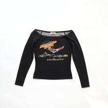 Load image into Gallery viewer, Blumarine Black BNWT Logo Longsleeve