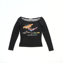 Load image into Gallery viewer, Blumarine Black BNWT Logo Longsleeve