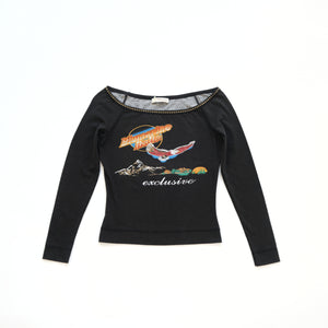 Blumarine Black BNWT Logo Longsleeve