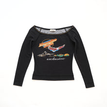 Load image into Gallery viewer, Blumarine Black BNWT Logo Longsleeve