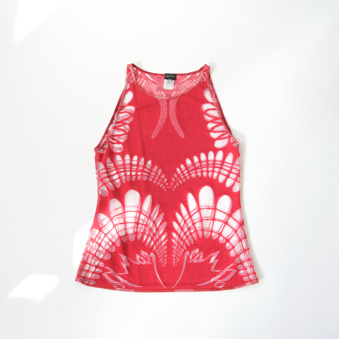 Jean Paul Gaultier Sleeveless Red Top