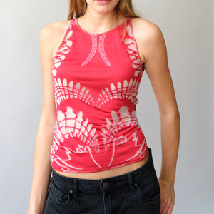 Jean Paul Gaultier Sleeveless Red Top