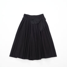 Load image into Gallery viewer, DKNY Black Midi Skirt w Bow