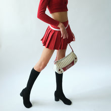 Load image into Gallery viewer, Dolce &amp; Gabbana Red Pleated Mini Skirt