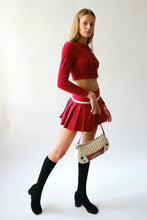 Load image into Gallery viewer, Dolce &amp; Gabbana Red Pleated Mini Skirt