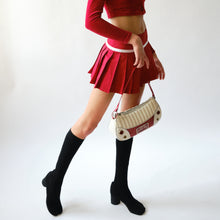 Load image into Gallery viewer, Dolce &amp; Gabbana Red Pleated Mini Skirt