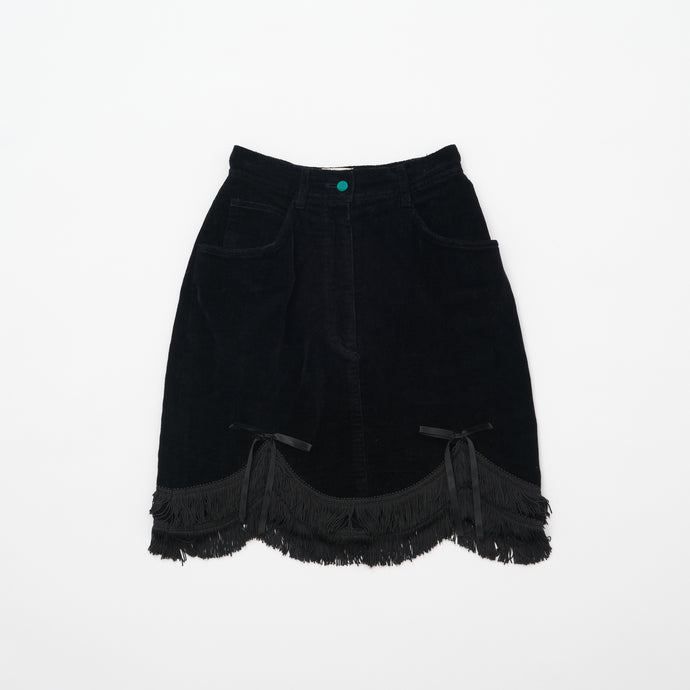 Moschino Black Curtain Mini Skirt