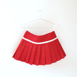 Dolce & Gabbana Red Pleated Mini Skirt